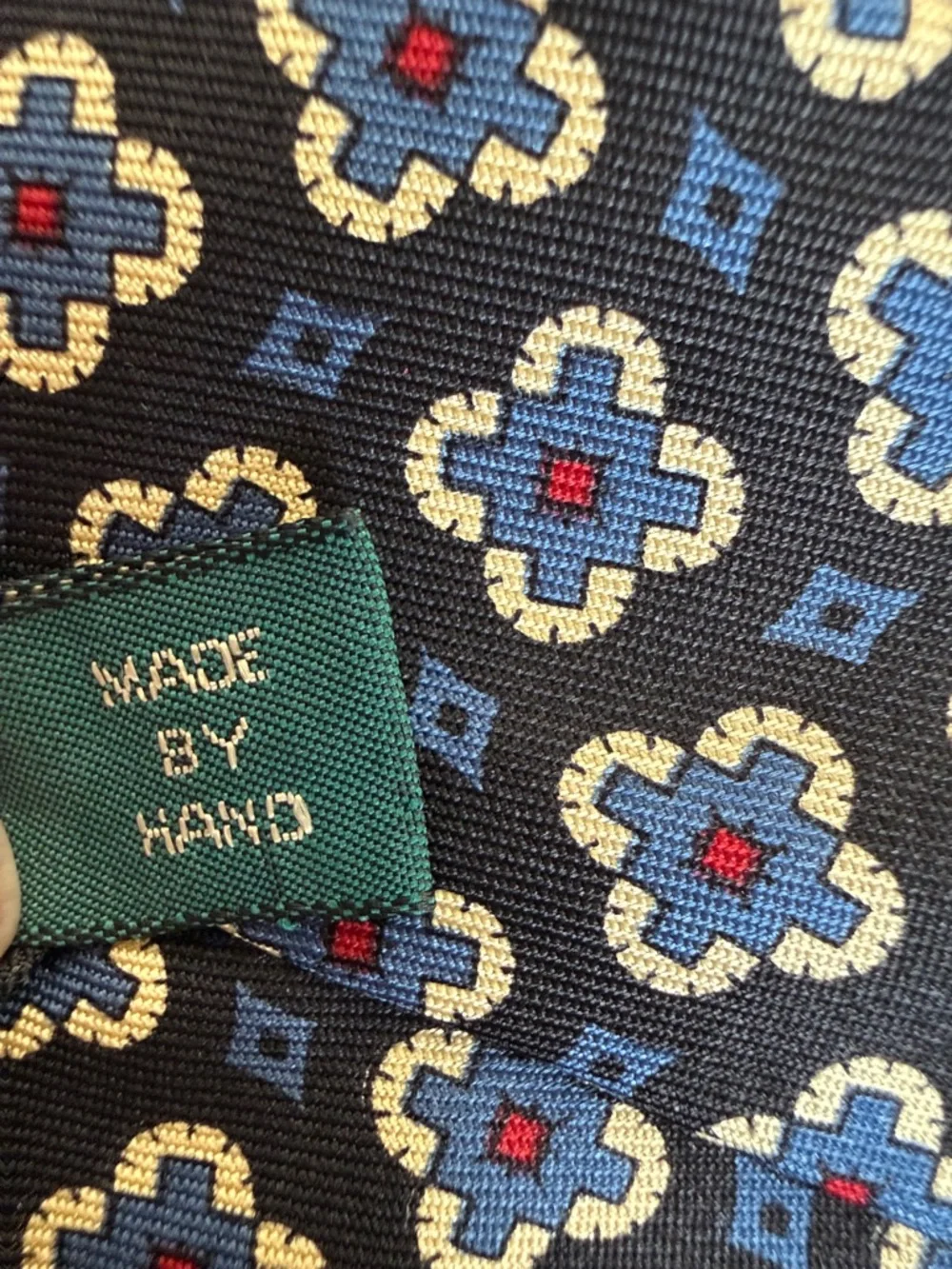 Vintage 90s J. Crew Handmade Silk Tie